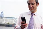 Business man using a mobile phone