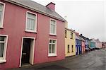Houses and Street, Eyeries, Beara Peninsula, County Cork, Ireland