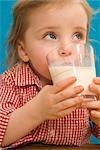 Girl Drinking Milk