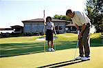 Couple Golfing, Burlington, Ontario, Canada