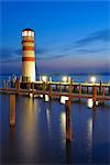 Phare, le lac de Neusiedl, Burgenland, Autriche