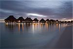 Holiday resort on bora bora