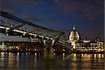 Millennium bridge and st pauls cathedral london