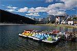 Lac Misurina, Dolomites, Tyrol du Sud, en Italie