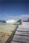 Boat and Pier, Cancun, Mexico