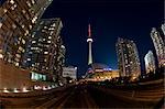 CN Tower and Rogers Centre, Toronto, Ontario, Canada