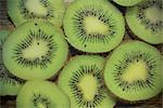 Gros plan des tranches de Kiwi