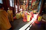 Monks in Temple, Zhenjiang, Jiangsu, China
