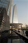 Jin Mao Tower sur la gauche, le Shanghai World Financial Center à droite, Shanghai, Chine