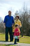 Famille dans le parc, Bethesda, Maryland, USA