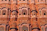 Palace of the Winds (Hawa Mahal) for ladies in purdur to watch from, Jaipur, Rajasthan, India