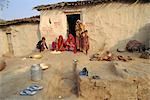 Dorfleben, Deogarh, Rajasthan, Indien