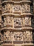 West side of Kandariya Mahadev temple, Western Group, Khajuraho, Madhya Pradesh state, India, Asia