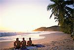 Beach on south coast, island of Mahe, Seychelles, Indian Ocean, Africa