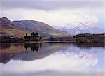 Kilchurn Castle and Loch Awe, Highlands Region, Scotland, United Kingdom, Europe