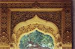 Restauration à l'intérieur du temple Jain, Amar Sagar, près de Jaisalmer, Rajasthan, Inde