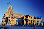 Hindu temple of Somnath, one of the twelve most sacred Siva temples, Somnath, Gujarat State, India, Asia