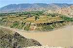 Hwang Ho, the Yellow River, in Qinghai Province, China