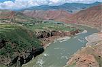 Fleuve jaune, Lajia, Province de Qinghai, Chine, Asie