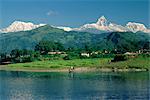 Machapuchare (Machhapuchhre) peak, Pokhara, Himalayas, Nepal