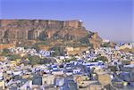 La ville de Jodhpur, état du Rajasthan, en Inde, l'Asie bleu
