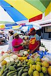 Marché dans la capitale de Castries, Sainte-Lucie, îles sous-le-vent, Antilles, Caraïbes, Amérique centrale