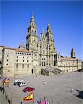 Catedral del Apostol, la cathédrale, Saint Jacques de Compostelle, patrimoine mondial de l'UNESCO, Galice, Espagne, Europe