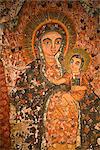Early 12th Century Frescoes in Bet Maryam, St. Mary's Church, Lalibela, Ethiopia, Africa