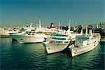 Piraeus harbour and port, inter-island ferries, Athens, Greece, Europe