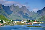 Reine Dorf Moskenesoya, Lofoten Inseln, Norwegen, Skandinavien, Europa