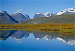 Mt. Kebnekaise, Schwedens höchstem Berg, (2117m), UNESCO-Welterbe Laponia, Lappland, Schweden, Skandinavien, Europa