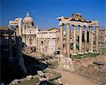 Forum romain, patrimoine mondial UNESCO, Rome, Lazio, Italie, Europe