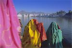 Frauen bei der Hindu Wallfahrt zum Heiligen Pushkar-See, Pushkar, Bundesstaat Rajasthan, Indien, Asien