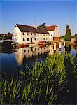 Hambleden moulin sur la rivière Thames, Buckinghamshire, Angleterre, Royaume-Uni, Europe