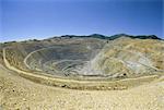 Open pit mine, the largest in the world, pit is 3800m across and 720m deep, Bingham Canyon Copper Mine, Utah, United States of America