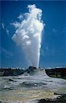 Geyser, Parc National de Yellowstone, l'UNESCO World Heritage Site, Wyoming, États-Unis d'Amérique, l'Amérique du Nord