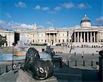 National Gallery and Trafalgar Square, London, England, United Kingdom, Europe