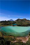 Telega Warna (Talaga Warna), Plateau de Dieng, l'île de Java, en Indonésie, Asie du sud-est, Asie
