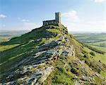 Église Saint-Michel, Brentor, près de Tavistock, Dartmoor, Devon, Angleterre, RU