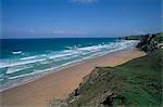 Watergate Bay, près de Newquay, Cornwall, Angleterre, Royaume-Uni, Europe