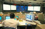 La NASA Space Mission Control, Centre spatial, Houston, Texas, États-Unis d'Amérique, Amérique du Nord