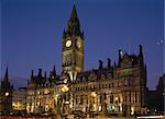 Hôtel de ville de Manchester, Manchester, Angleterre, Royaume-Uni, Europe