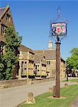 The Lygon Arms sign, Broadway, the Cotswolds, Hereford and Worcester, England, United Kingdom, Europe
