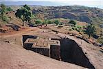Parier Giorgis, rock cut Eglise, Lalibela, Ethiopie, Afrique