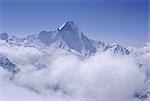 Mount Machapuchare (Machhapuchhare), Himalayas, Nepal, Asia