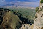 Vue depuis le Parc National de Cazorla, d'oliviers, à distance, Province de Jaen, Andalousie (Andalousie), Espagne, Europe