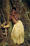 Young Tanna girl, Tanna Island, Vanuatu, Melanesia, Pacific Islands