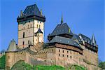 Burg Karlstein, 14. Jahrhundert, in der Nähe von Prag, Tschechische Republik, Europa