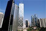 Bank of China Building in centre, Central, Hong Kong Island, Hong Kong, China, Asia