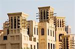 Wind towers, Madinat Jumeirah Hotel, Dubai, United Arab Emirates, Middle East